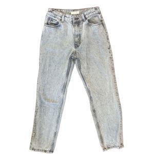 Anine Bing Women's Faded Black Stonewashed Zipper Jeans Size 25